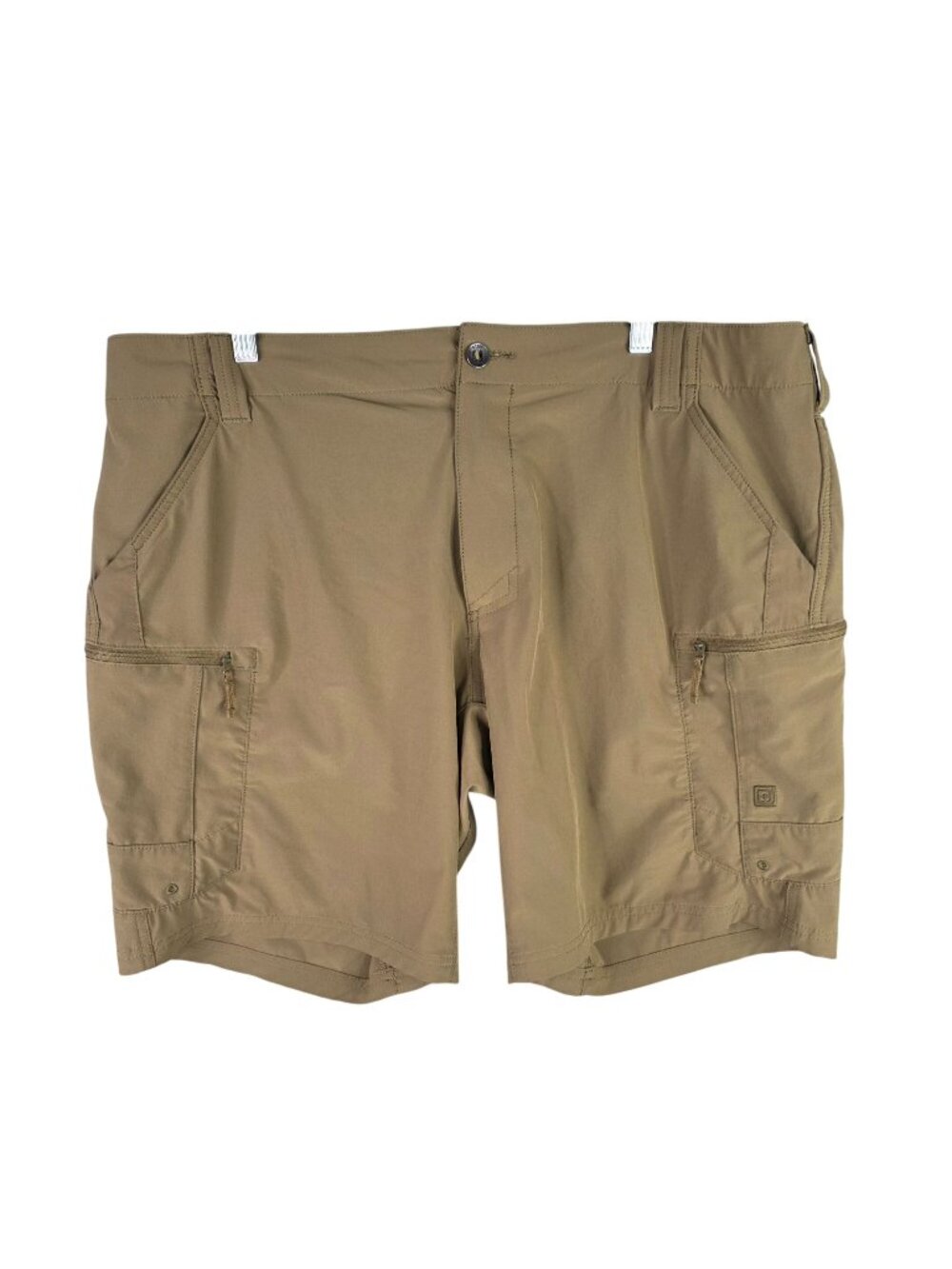 Mens 5.11 Tactical Shorts Tan Brown Cargo Outdoor Hiking Polyester Blend Size 40